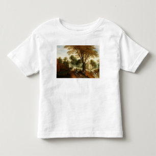 Camiseta De Bebé Jinetes y figuras elegantes en una trayectoria