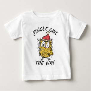 Camiseta De Bebé Jingle Owl con el gracioso Santa Owl