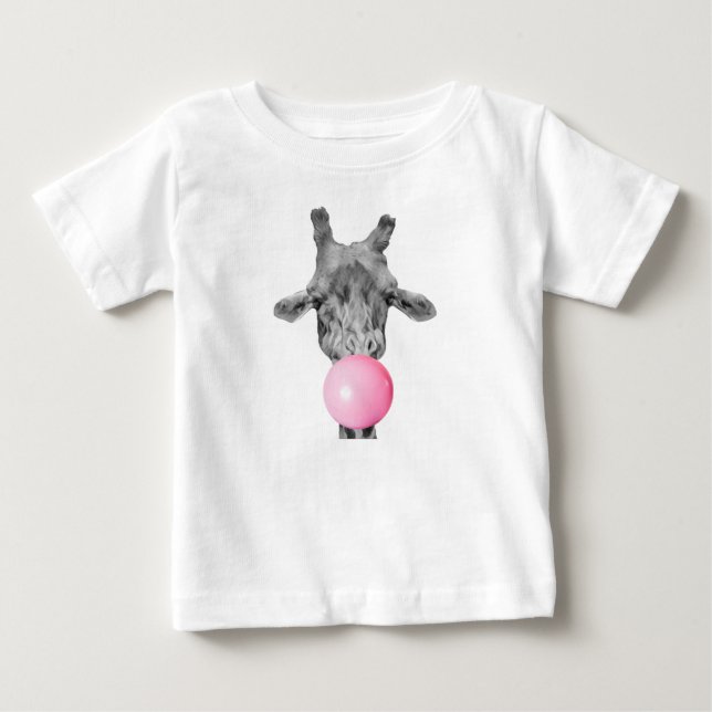 Camiseta De Bebé jirafa bubble (Anverso)