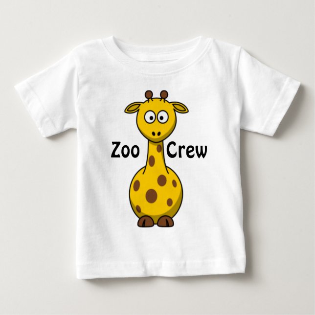 Camiseta De Bebé Jirafa del equipo del parque zoológico (Anverso)