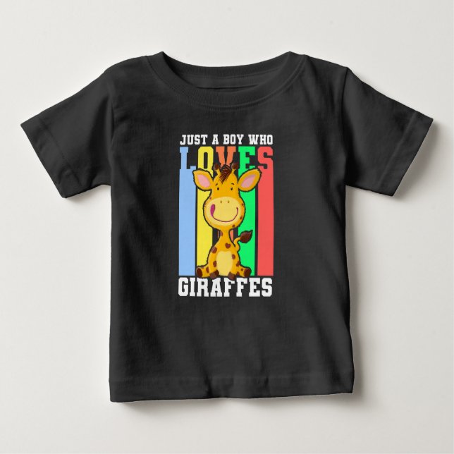 Camiseta De Bebé Jirafa Divertida Para Niños (Anverso)