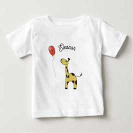 Camiseta De Bebé Jirafa pequeña linda