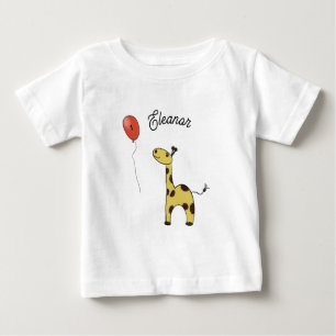 Camiseta De Bebé Jirafa pequeña linda