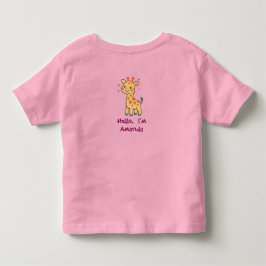 Camiseta De Bebé Jirafa Pequeña Risa Diseño Personalizado Animal Li