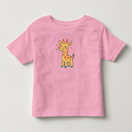 Camiseta De Bebé Jirafa Pequeña Risa Diseño Personalizado Animal Li