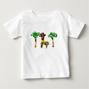 Camiseta De Bebé Jirafa verano fresco 