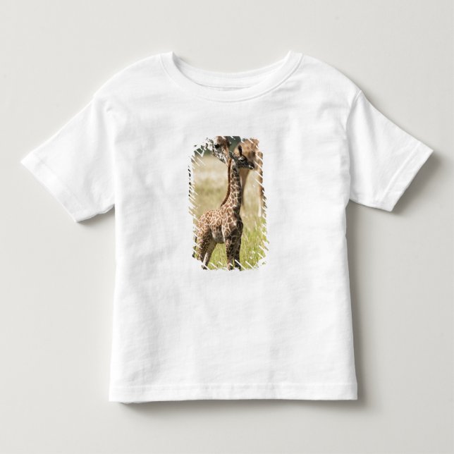 Camiseta De Bebé jirafas Masai, Giraffa camelopardalis 2 (Anverso)