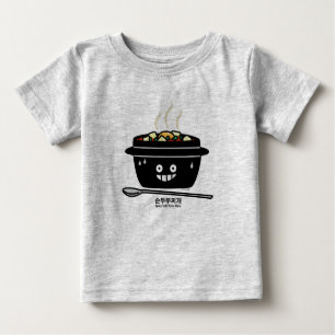 Camiseta De Bebé Jjigae suaves picantes coreanos de Sundubu de la