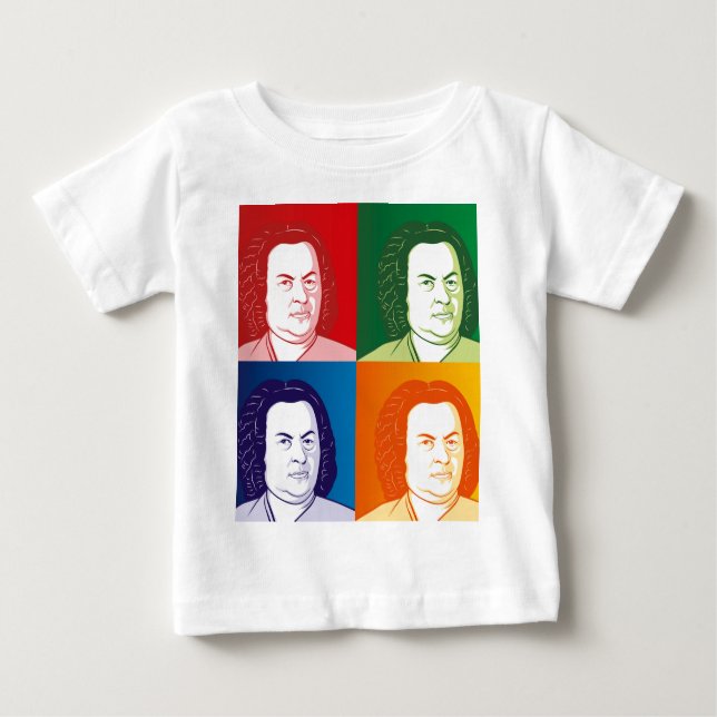 Camiseta De Bebé Johann Sebastian Bach im Personalizado Stil (Anverso)