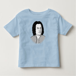 Camiseta De Bebé Johann Sebastian Bach Personalizado en schwarz wei
