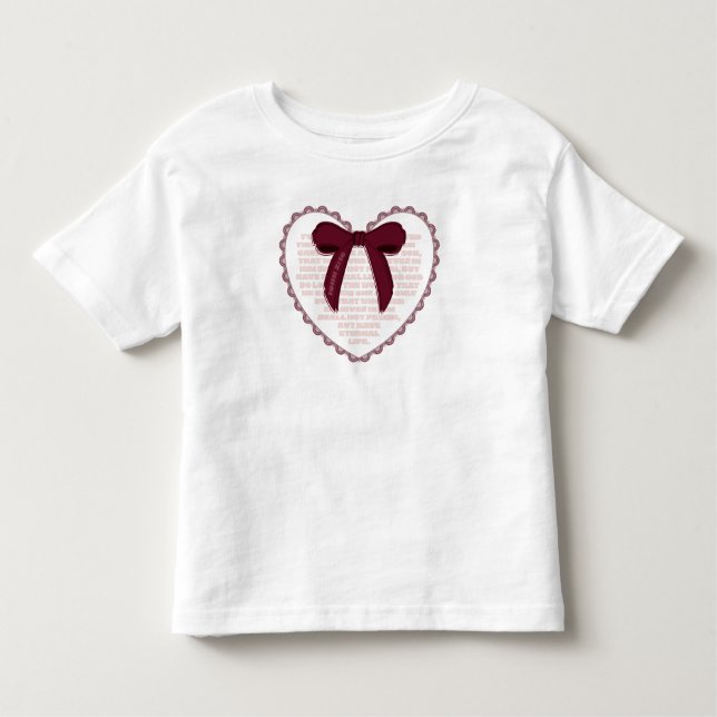 Camiseta De Bebé John 3:16 - Christian Valentine (Anverso)