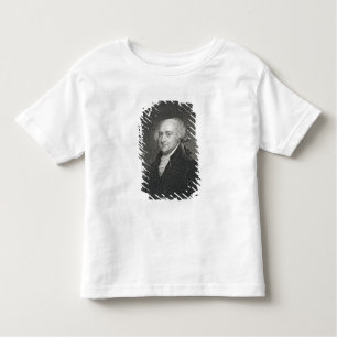 Camiseta De Bebé John Adams, grabado por James Barton Longacre (179