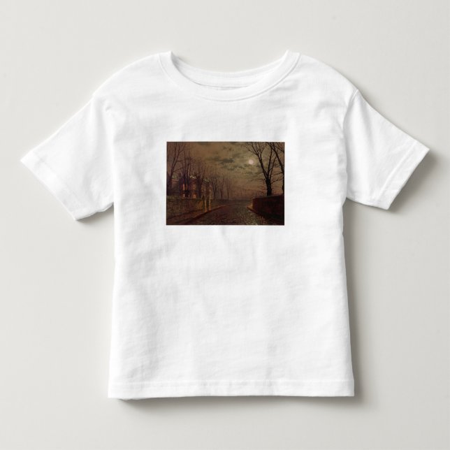 Camiseta De Bebé John Atkinson Grimshaw| Escena callejera iluminada (Anverso)