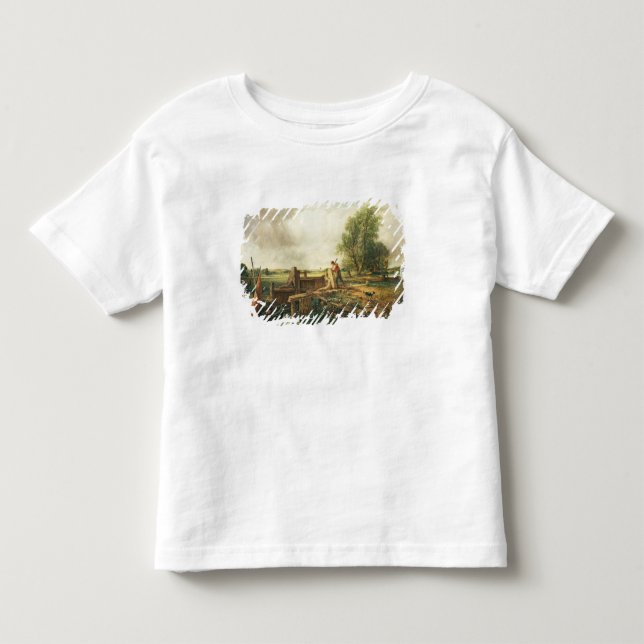 Camiseta De Bebé John Constable el | un barco que pasa una (Anverso)