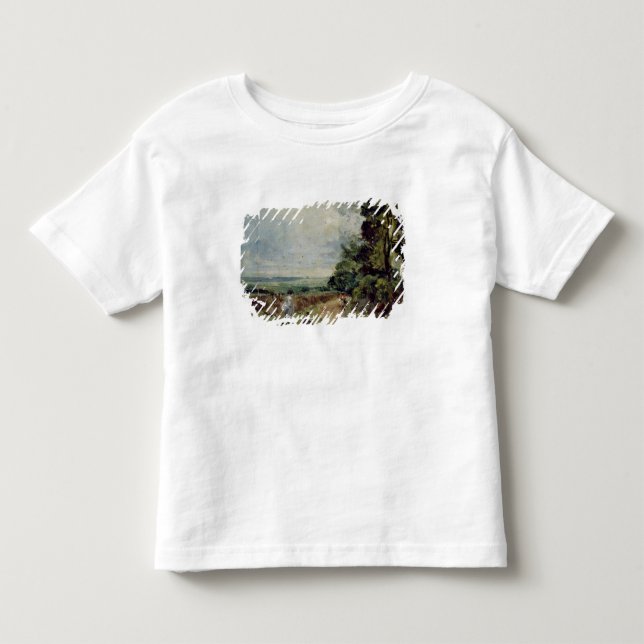 Camiseta De Bebé John Constable el | una carretera nacional con los (Anverso)