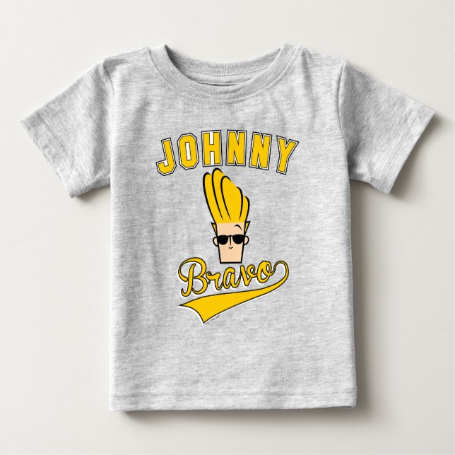 Camiseta De Bebé Johnny Bravo Collegiate Graphic (Anverso)