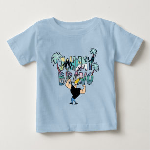 Camiseta De Bebé Johnny Bravo Palm Tree Name
