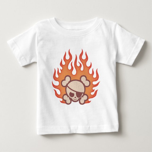 Camiseta De Bebé Johnny Flames (Anverso)