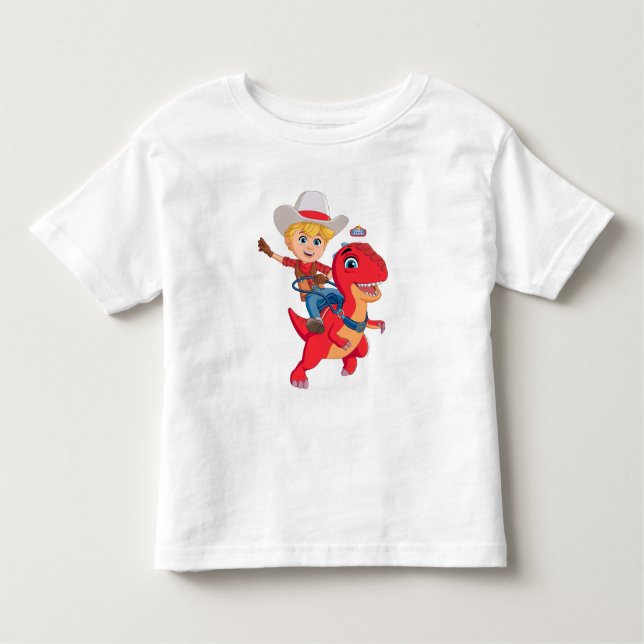 Camiseta De Bebé Jon y Blitz | Dino Ranch (Anverso)