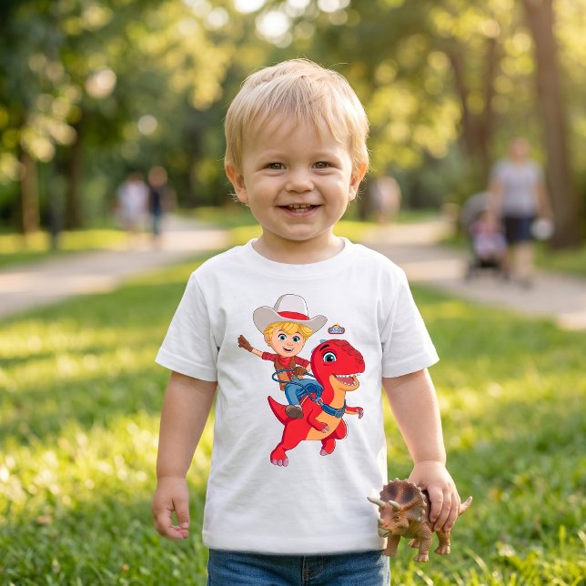 Camiseta De Bebé Jon y Blitz | Rancho Dino (Subido por el creador)