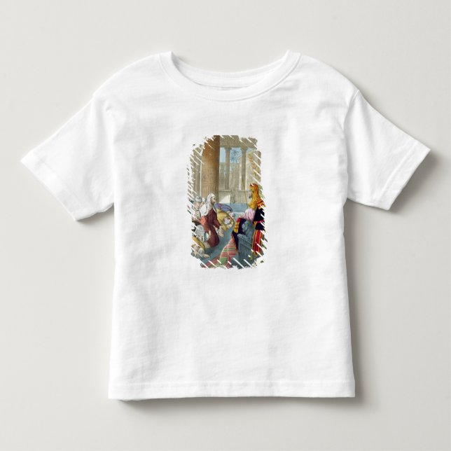 Camiseta De Bebé José que recibe el homenaje de sus hermanos, de (Anverso)