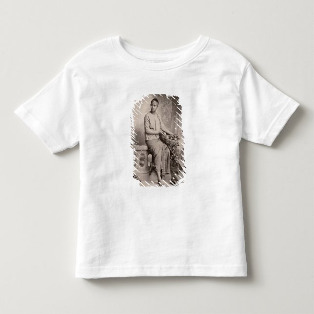 Camiseta De Bebé Joven chica birmano, c.1880 (Anverso)