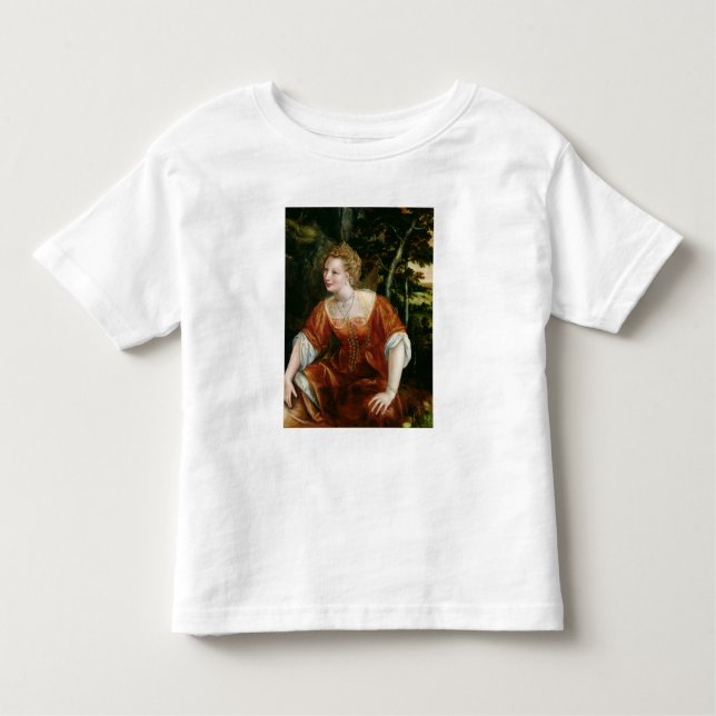 Camiseta De Bebé Joven Chica en un paisaje (Anverso)