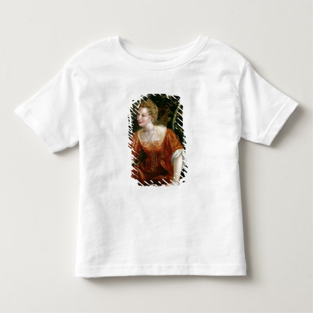 Camiseta De Bebé Joven Chica en un paisaje (Anverso)