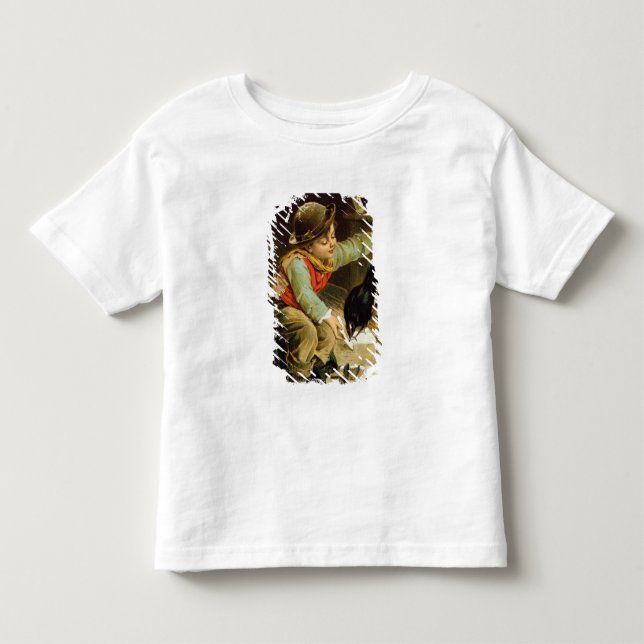 Camiseta De Bebé Joven con pájaros en la nieve (Anverso)