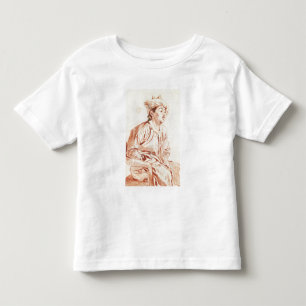 Camiseta De Bebé Joven con traje oriental (dibujo)