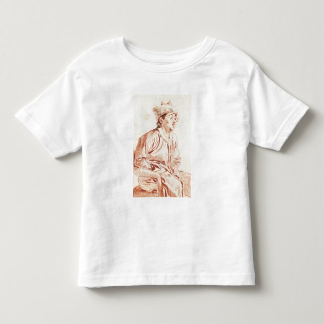 Camiseta De Bebé Joven con traje oriental (dibujo) (Anverso)