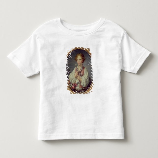 Camiseta De Bebé Joven con una canasta de flores (Anverso)