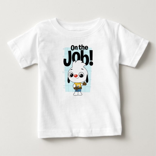 Camiseta De Bebé Joven en el trabajo (Anverso)
