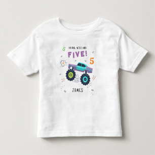 Camiseta De Bebé Joven Salvaje Y Cinco Cumpleaños 5 Años Niños Coch