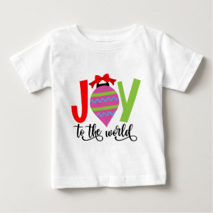 Camiseta De Bebé Joy to the World Navidades Song