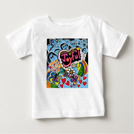 Camiseta De Bebé Joyful Vibes Celebrate Happiness & Togetherness