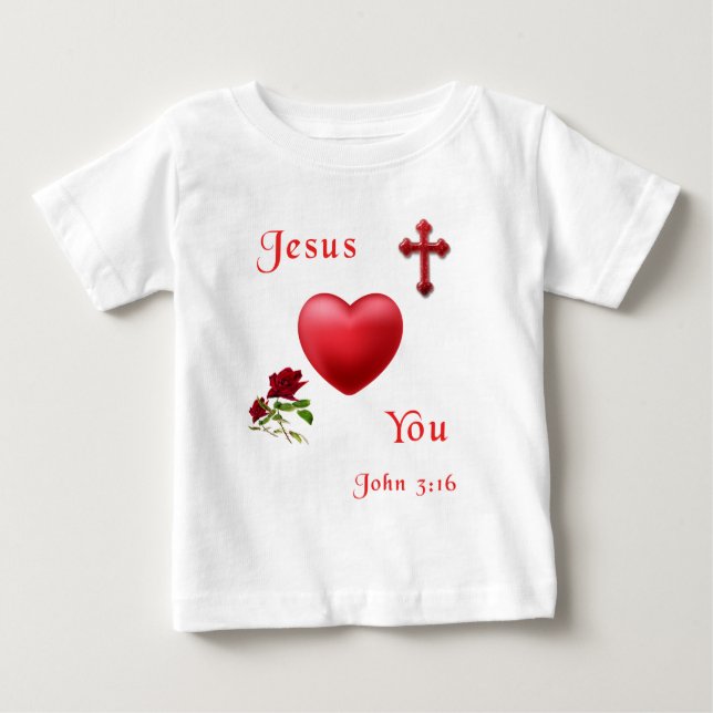 Camiseta De Bebé Juan 3:16 (Anverso)