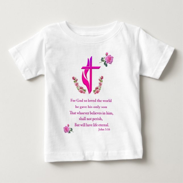 Camiseta De Bebé Juan 3:16 (Anverso)