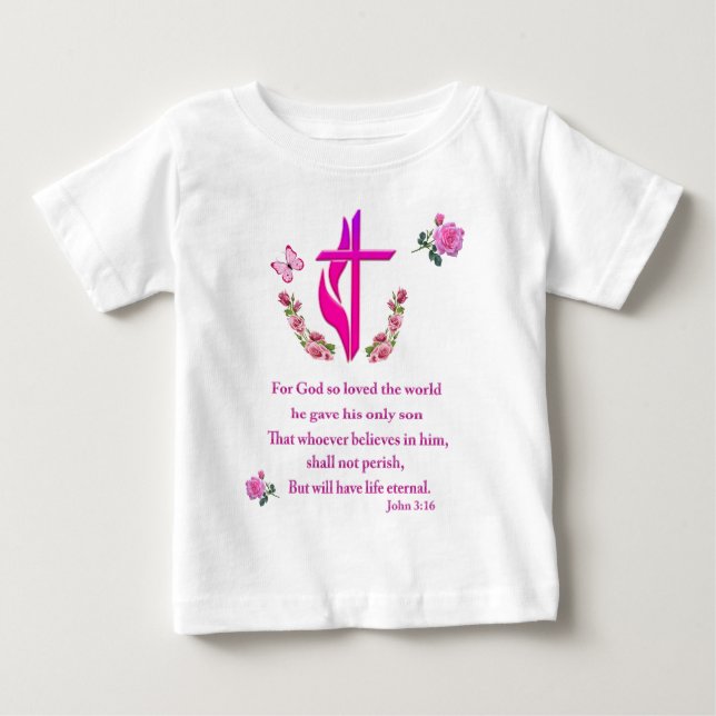 Camiseta De Bebé Juan 3:16 (Anverso)