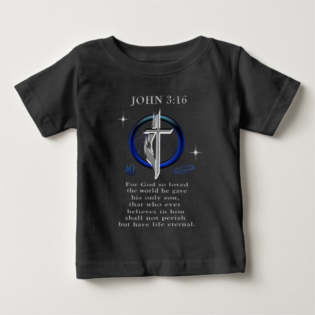Camiseta De Bebé Juan 3:16 (Anverso)