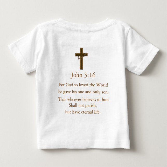 Camiseta De Bebé Juan 3:16 (Reverso)