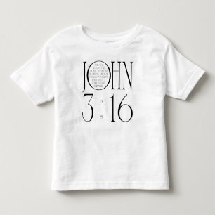 Camiseta De Bebé Juan 3:16 Versículo de la Biblia