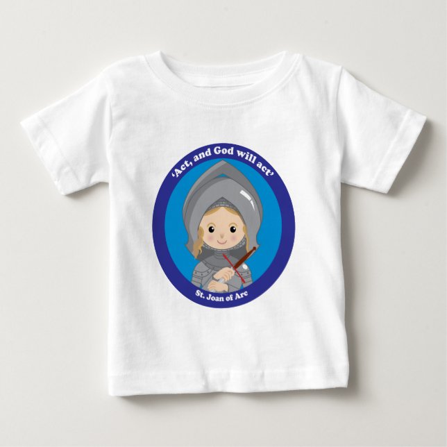 Camiseta De Bebé Juana de Arco (Anverso)