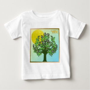 Camiseta De Bebé Judaica 12 Tribus de Israel Aser