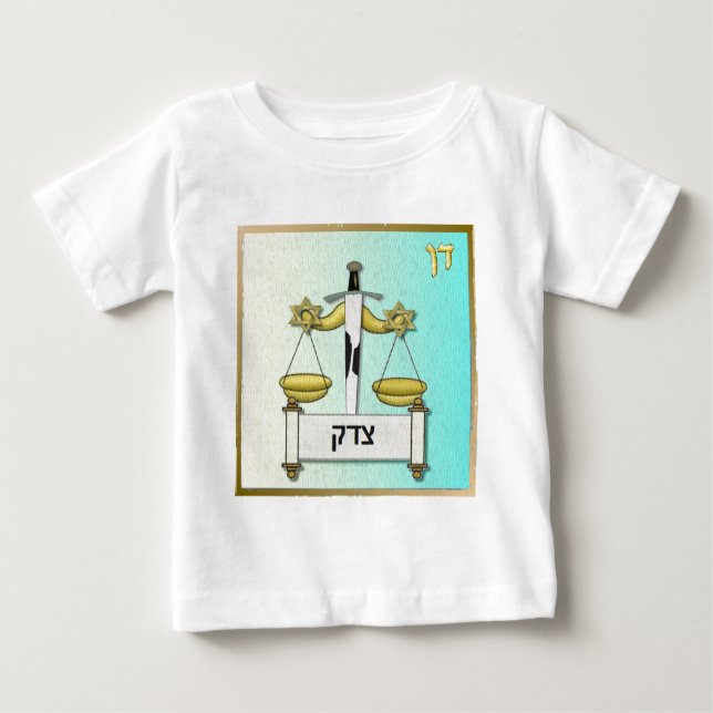 Camiseta De Bebé Judaica 12 Tribus Israel Dan (Anverso)