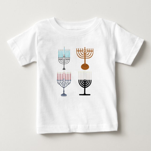 Camiseta De Bebé Judaísmo Hanukkah Religión judía (Anverso)