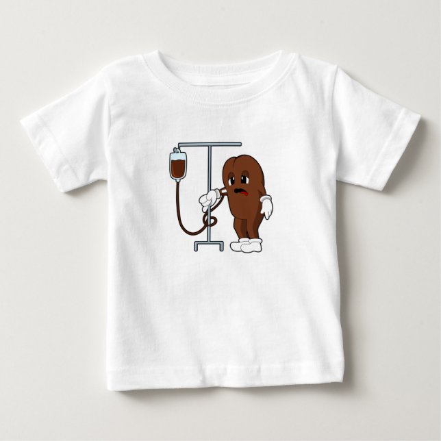 Camiseta De Bebé Judía de café con café (Anverso)