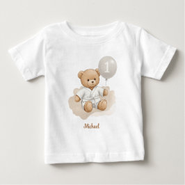 Camiseta De Bebé Judo Bear’s First Belt" – 1st Birthday White Belt