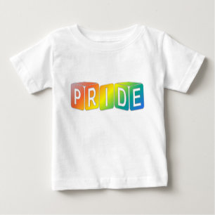Camiseta De Bebé Juega cubos Diseño de arcoíris Orgullo