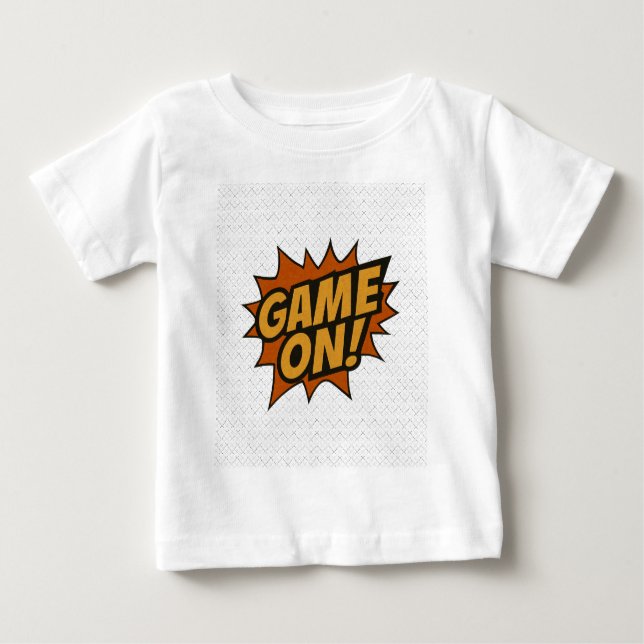 Camiseta De Bebé ¡JUEGO! Comic Burst ・ Gamer Wall Poster (Anverso)